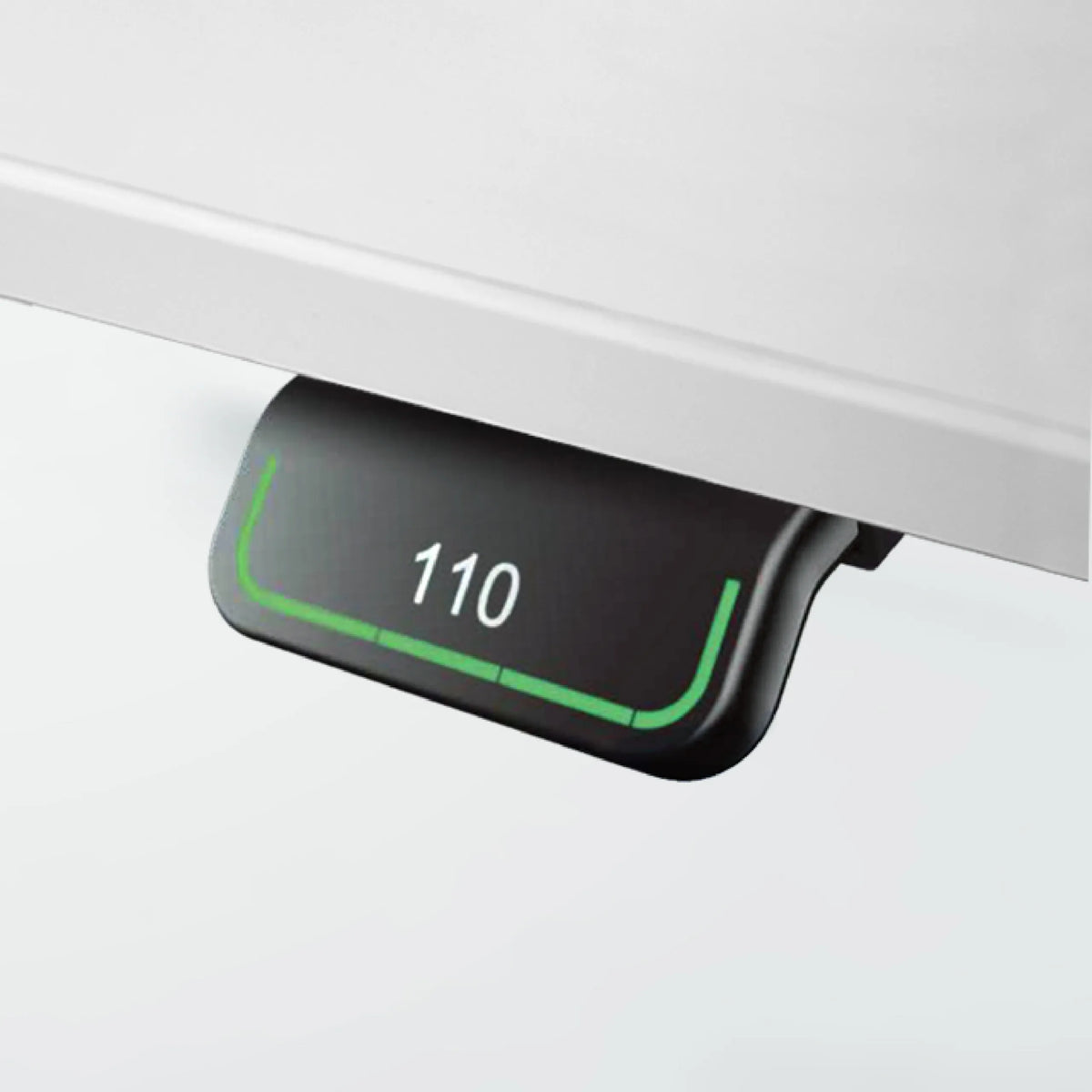 Digitale Höhenanzeige mit dem Wert 110 des Schreibtischs XDLR 12 W von hjh OFFICE PRO
