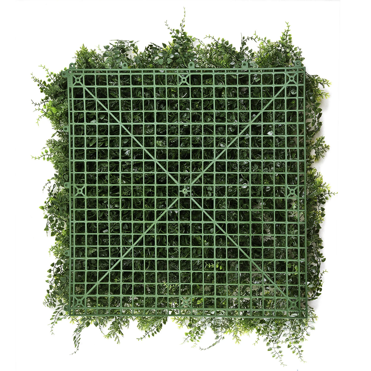 Groene Plantmat LEAFLUXE 2 met vierkant rasterpatroon van kunststof van hjh LIVING