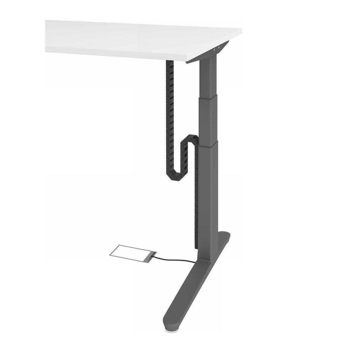 Verticale kabelketting in het zwart als accessoire voor het model CKVL van hjh OFFICE PRO
