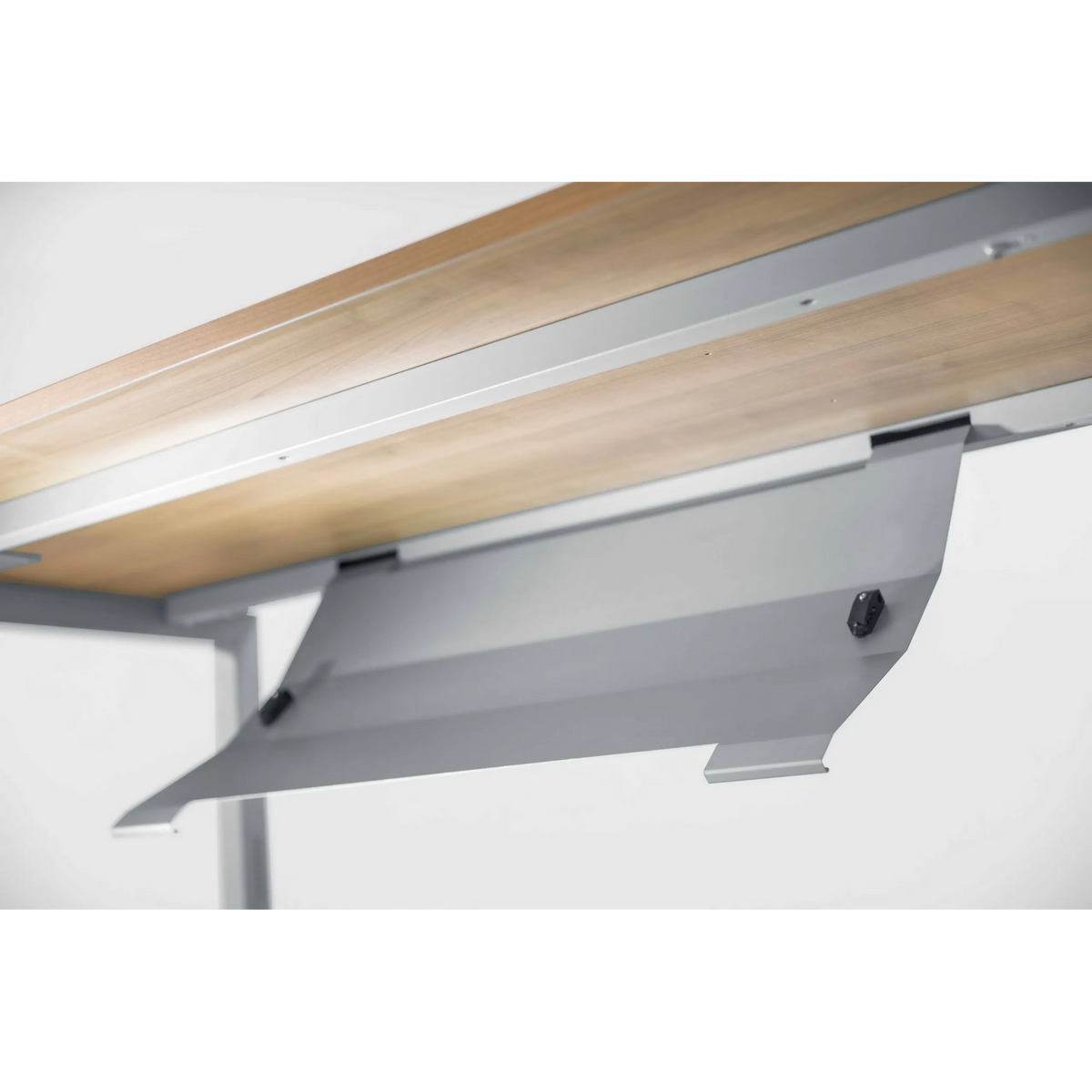 Horizontale kabelgoot in zilver als Accessoires voor RKW S van hjh OFFICE PRO