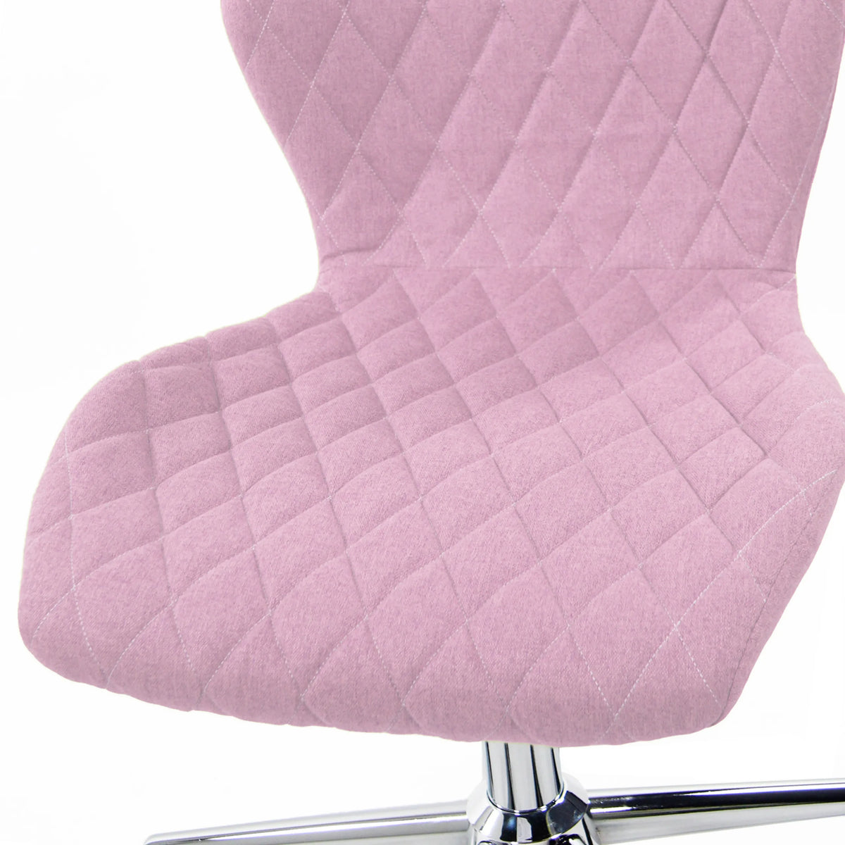 Roze gewatteerde zitting en rugleuning van de Kinder bureaustoel JOY II van hjh OFFICE