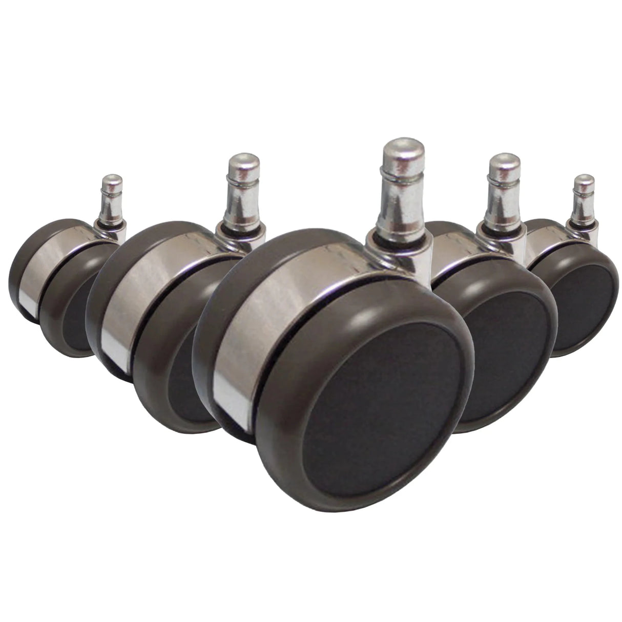 5x ROLO LUX 11mm/65mm Harde bodem - Bureaustoelwielen