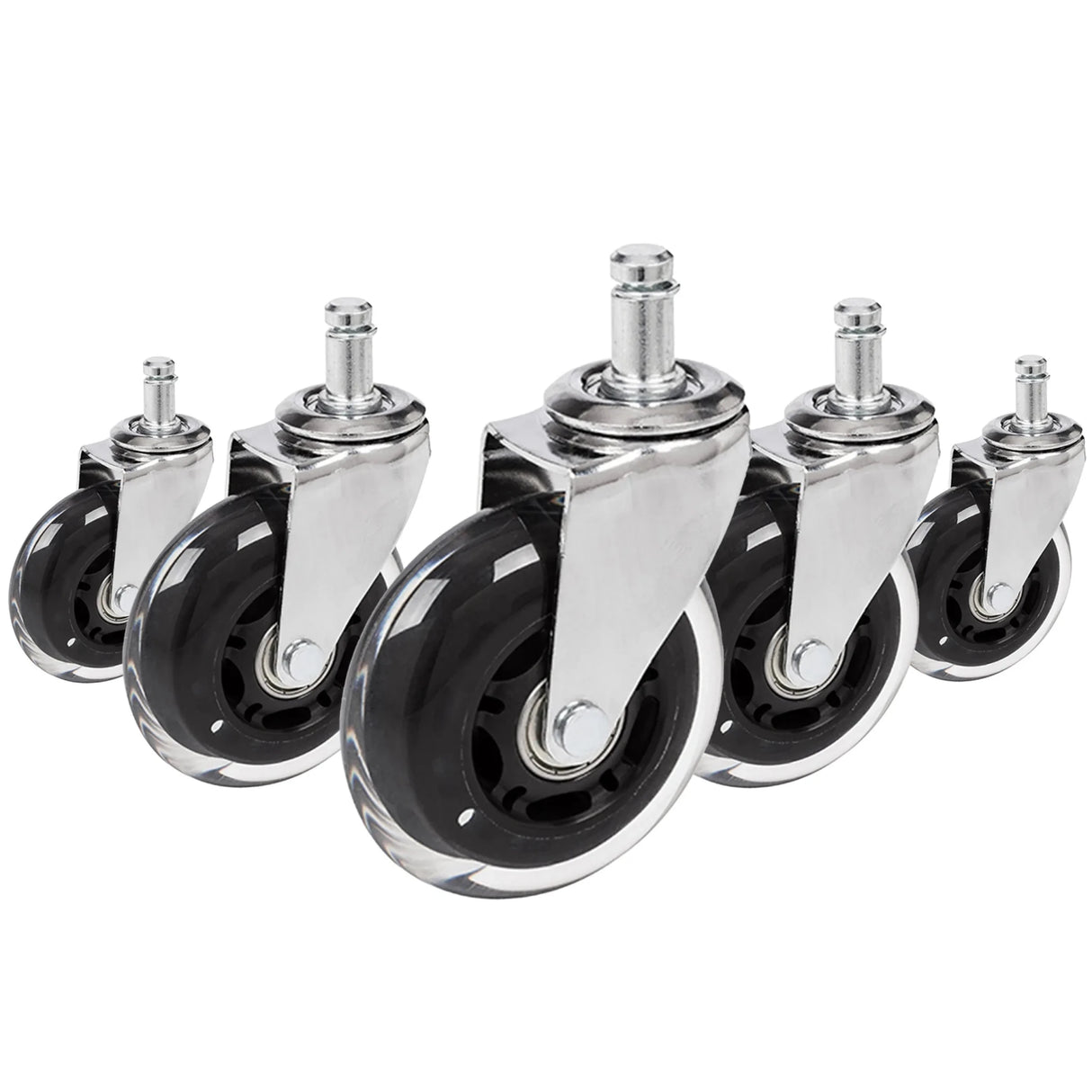 5x ROLO SKATE CT 11mm/75mm Harde bodem - Bureaustoelwielen
