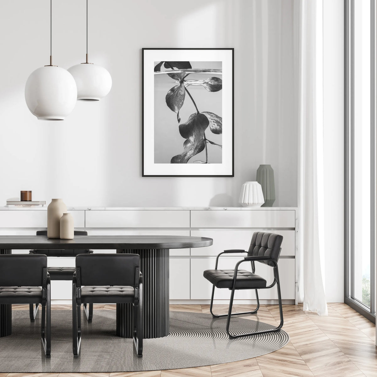Bezoekersstoel ZANTA B PU in zwart met gewatteerde bekleding en armleuningen van hjh OFFICE