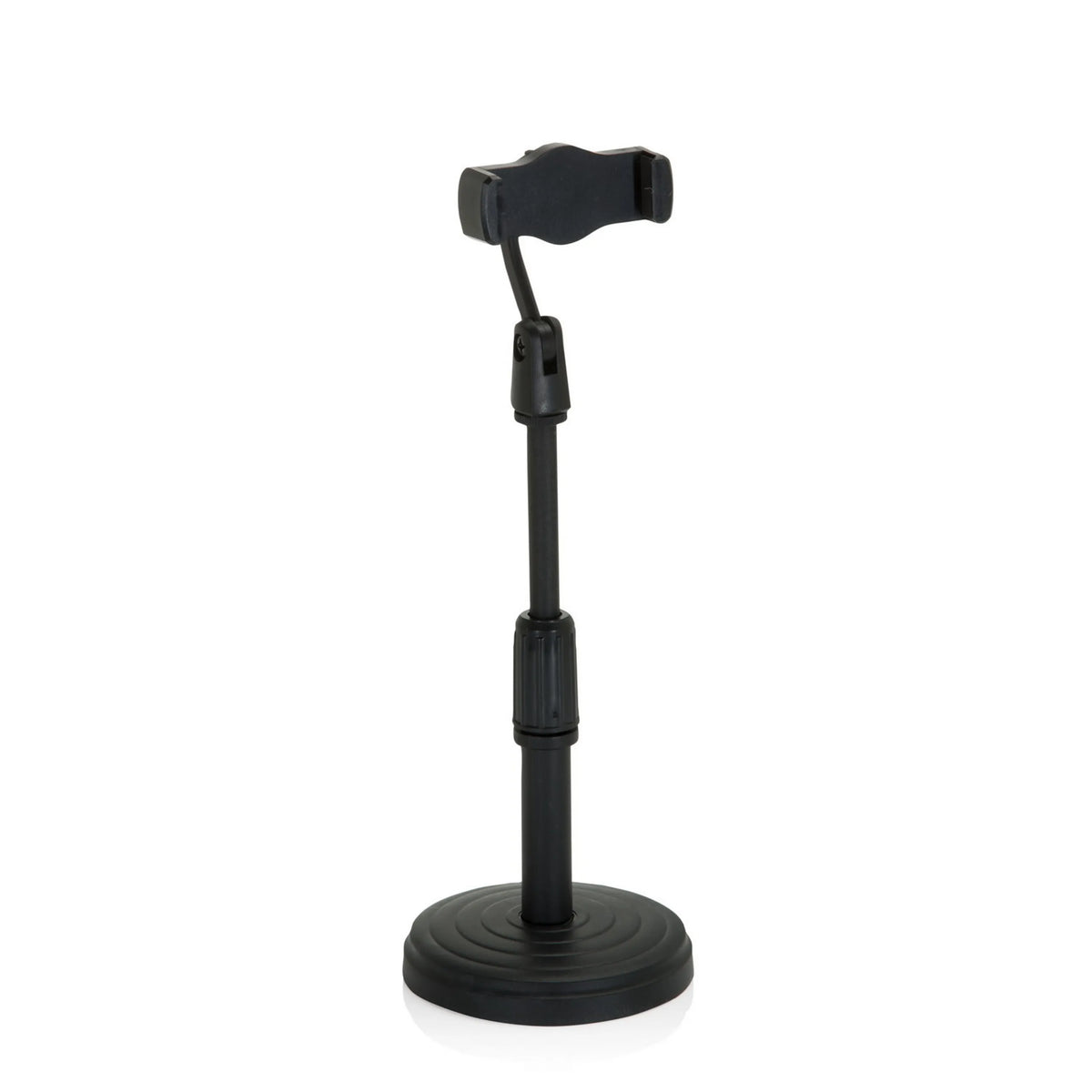 Zwarte Houder voor mobiele telefoon & tablet FLEXMOBI II met verstelbare voet en houder van hjh OFFICE