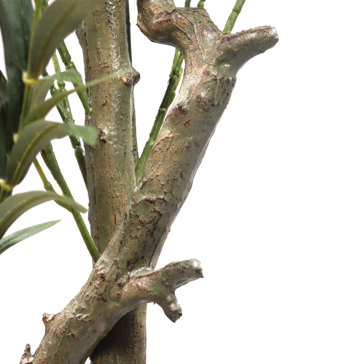 Gestructureerde bruine stam van de Kunstplant OLIVE I van hjh OFFICE