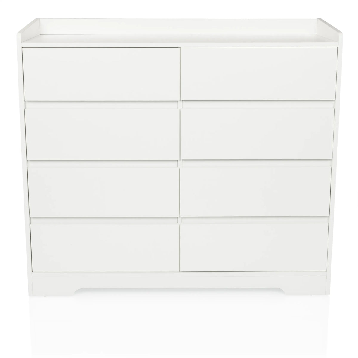 Witte Commode OSOYRO met acht laden en aflegvlak van hjh LIVING – 360-gradenweergave (vooraanzicht 0°)