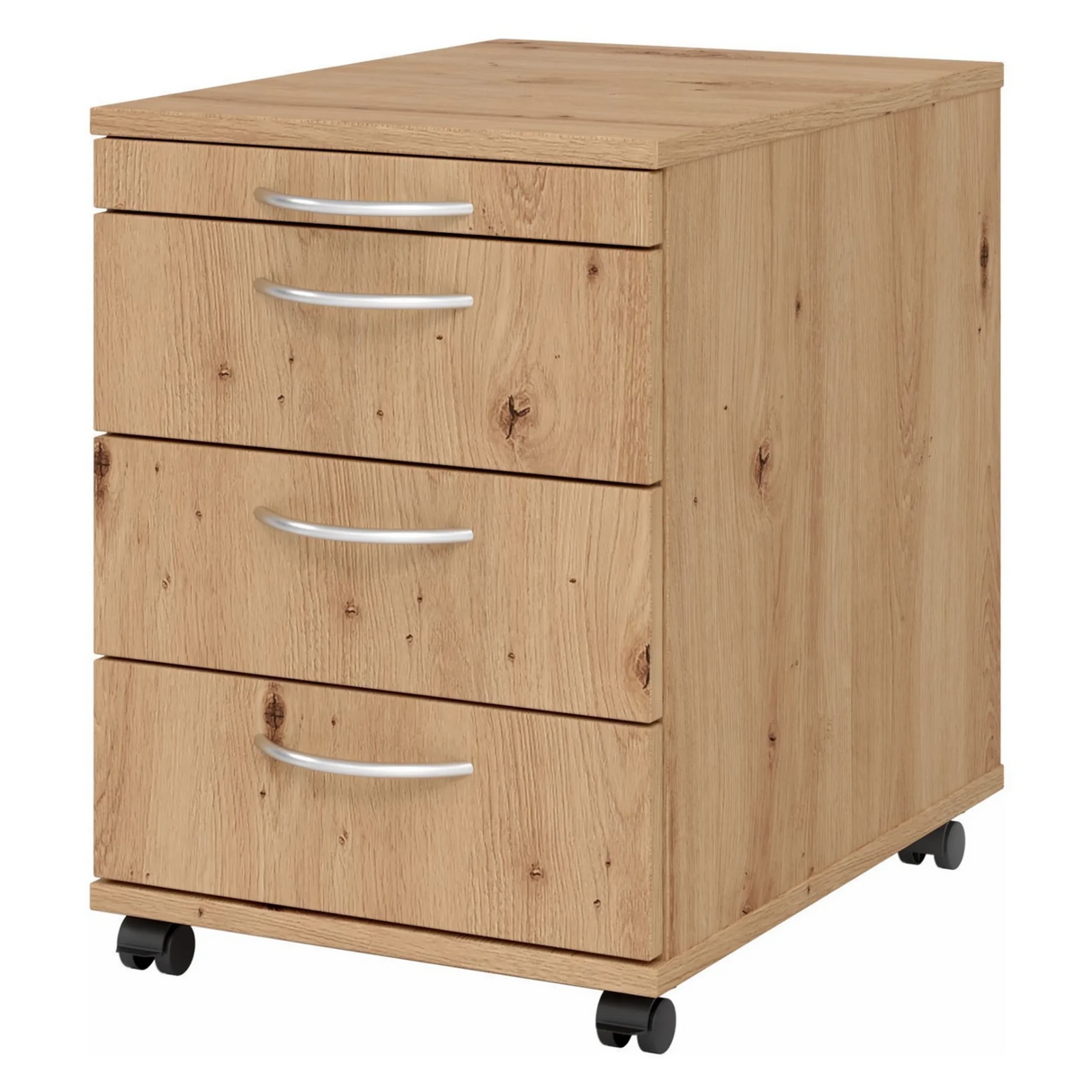 BARI 1606 | Mobiele container met 3 lades | Hout