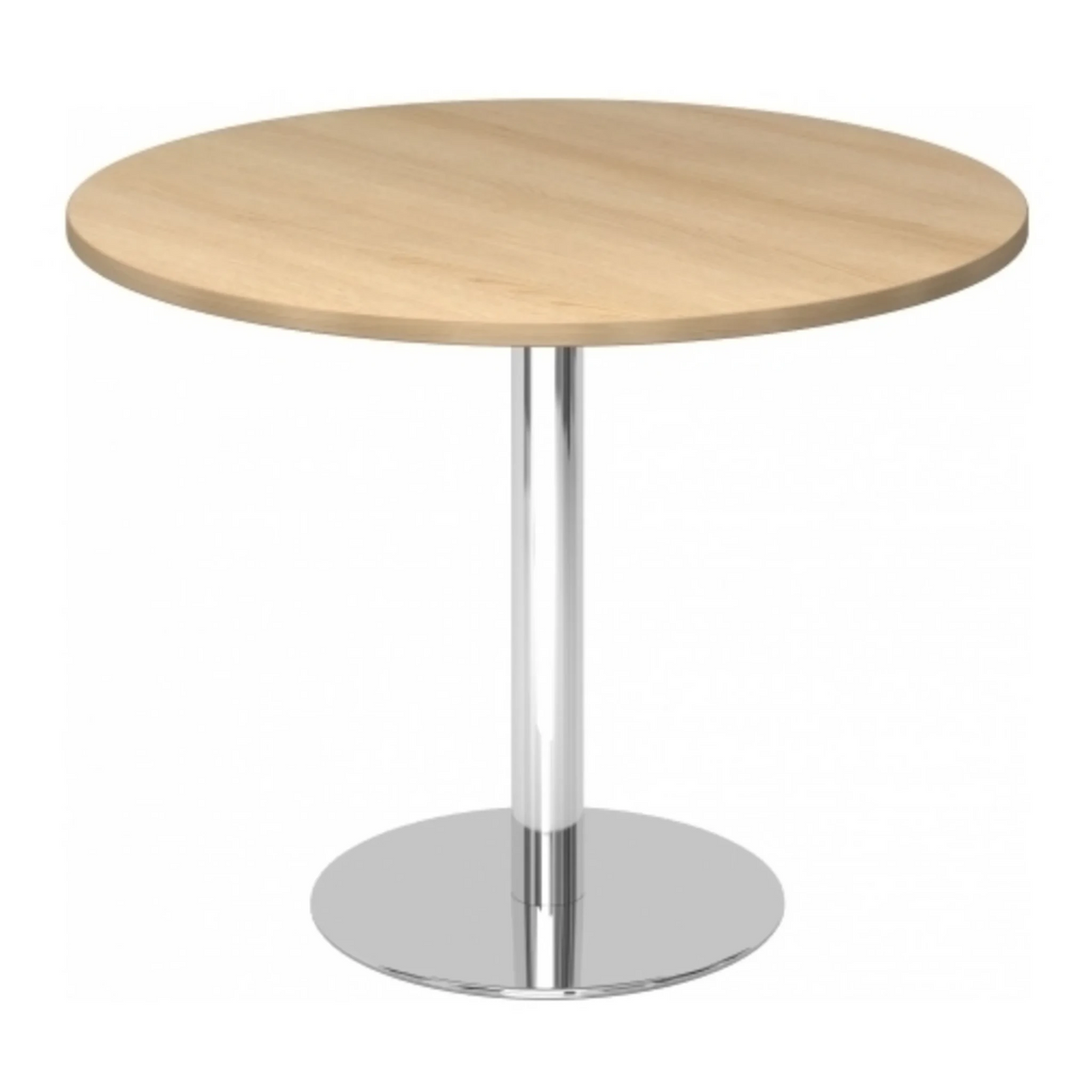 BISTRO F100R C | Vergadertafel | Ø 100 | chroom - Systeem conferentietafel
