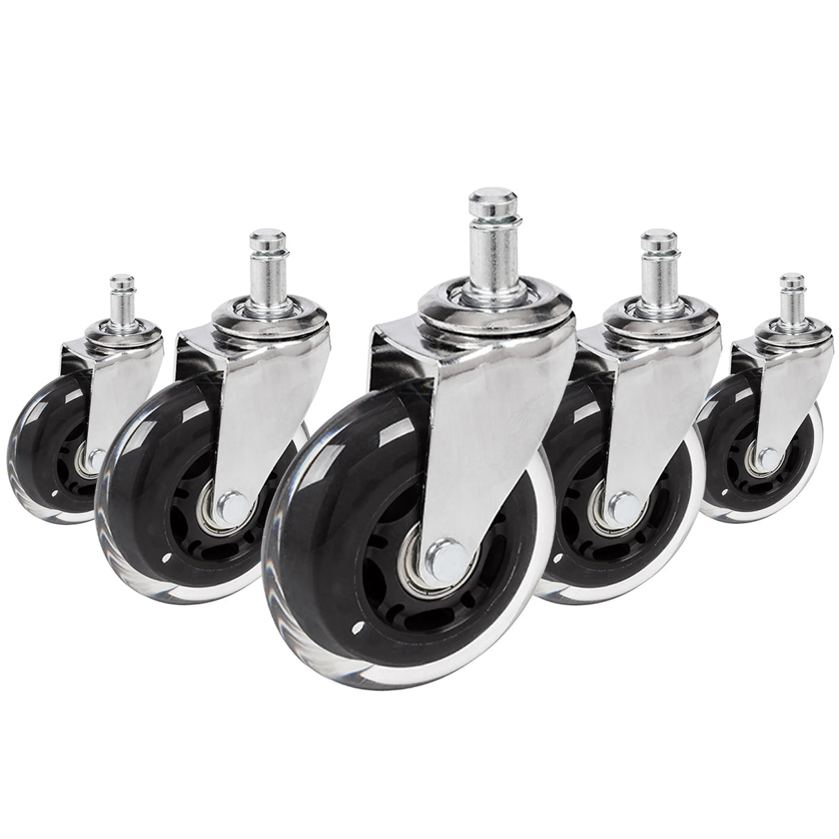 5x ROLO SKATE CT 11mm/75mm Harde bodem - Bureaustoelwielen