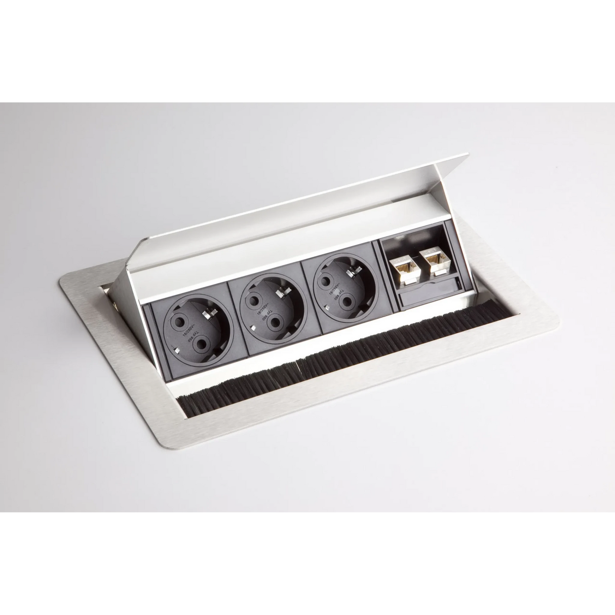 ELDATA0 | Contactdoos (zonder inbouw) | 3x stopcontact | 2 x RJ45 - Accessoires