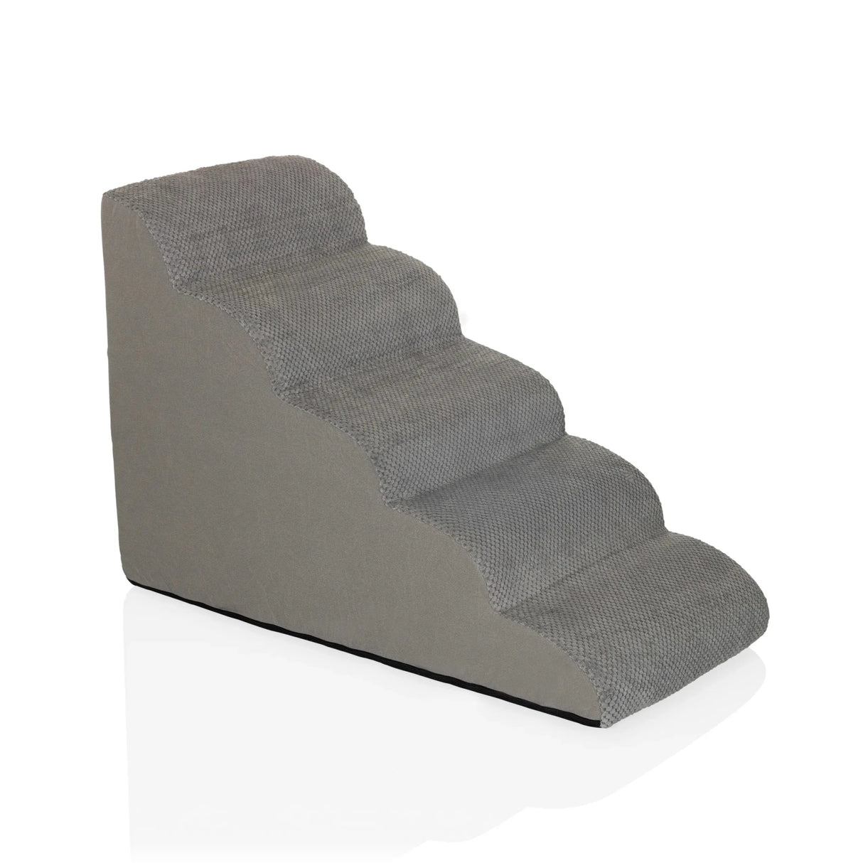 Grijze Trap voor huisdieren PAWY STEP 5 met vier treden en gestructureerde stofbekleding van hjh LIVING