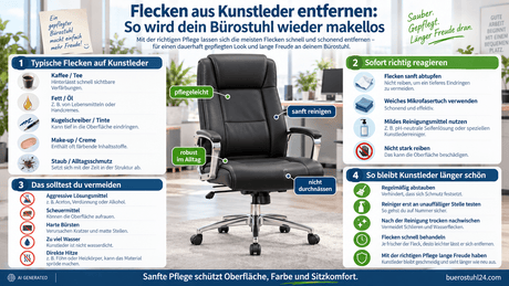 flecken aus kunstleder entfernen - buerostuhl24
