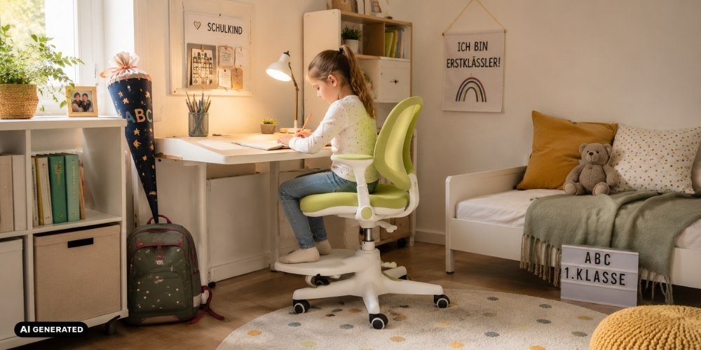 Zur Einschulung ein Arbeitsplatz - buerostuhl24
