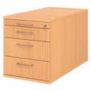SIGNA TC30 | Mobiele container met 3 lades | Hout - Rolcontainer 