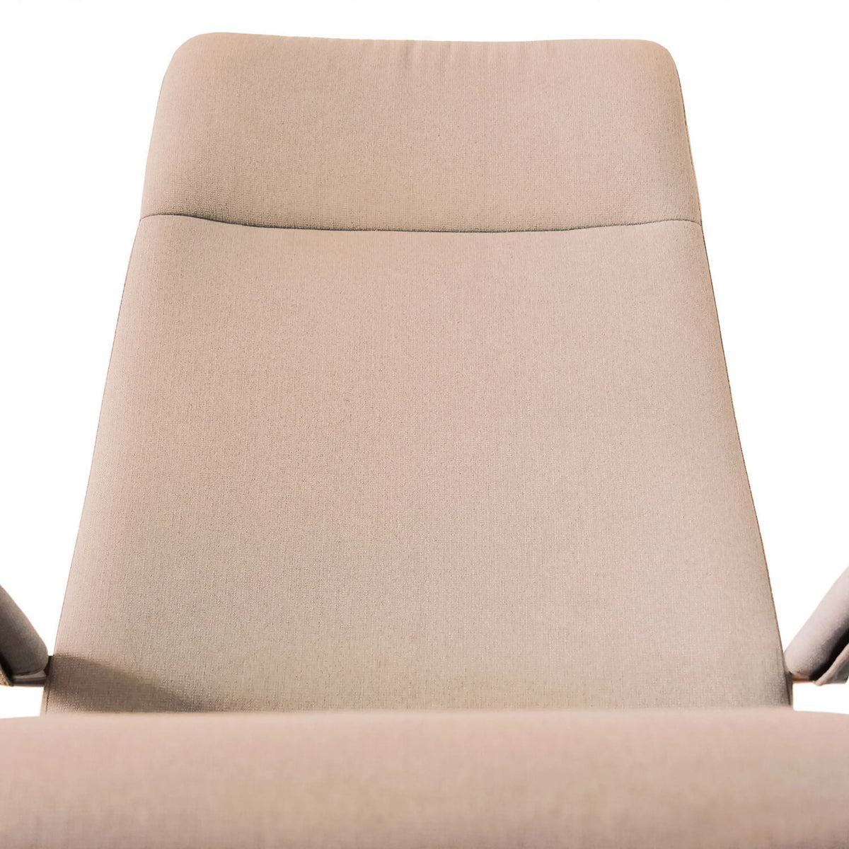 Beige stoffen bekleding van de rugleuning van de Thuisgebruik bureaustoel SARANTO PLUS I van hjh OFFICE