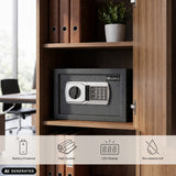 Tresor Safe Compact Basic in Anthrazit mit Digitalcode-Schloss von hjh OFFICE (KI-generiertes Bild)