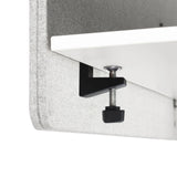 Schroefbevestiging van de Tafelverdeler FLEXMIUT D SIDE in lichtgrijs van hjh OFFICE