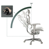 Verstelbare rugleuning van de luxe directiestoel ERGOHUMAN ULTRA G GEN2 met een kantelhoek van 90° van hjh OFFICE