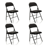Set van vier zwarte TUDELA klapstoelen van hjh OFFICE