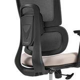 Achterzijde van de rugleuning met netstof van de Professionele bureaustoel Ergomy Pro van hjh OFFICE