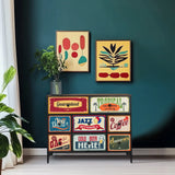 Commode AMERIKO B met kleurrijke retro-motieven op de ladefronten van hjh LIVING