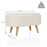 Maattekening van de STORIANO zitbank, 82 × 43 cm, maximaal draagvermogen 100 kg, van hjh LIVING