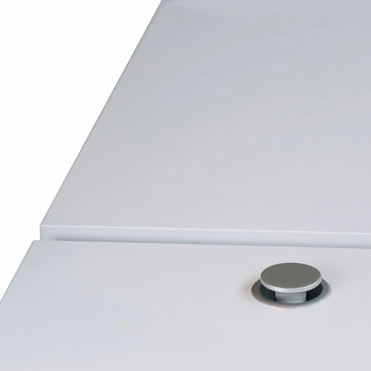 Zilverkleurig aluminium afsluitdeksel van de ELDO601 Accessoires van hjh OFFICE PRO