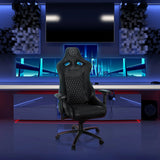 Zwarte Gamestoel GAMEBREAKER SX 04 met stiknaad-design en verstelbare armleuningen van hjh OFFICE