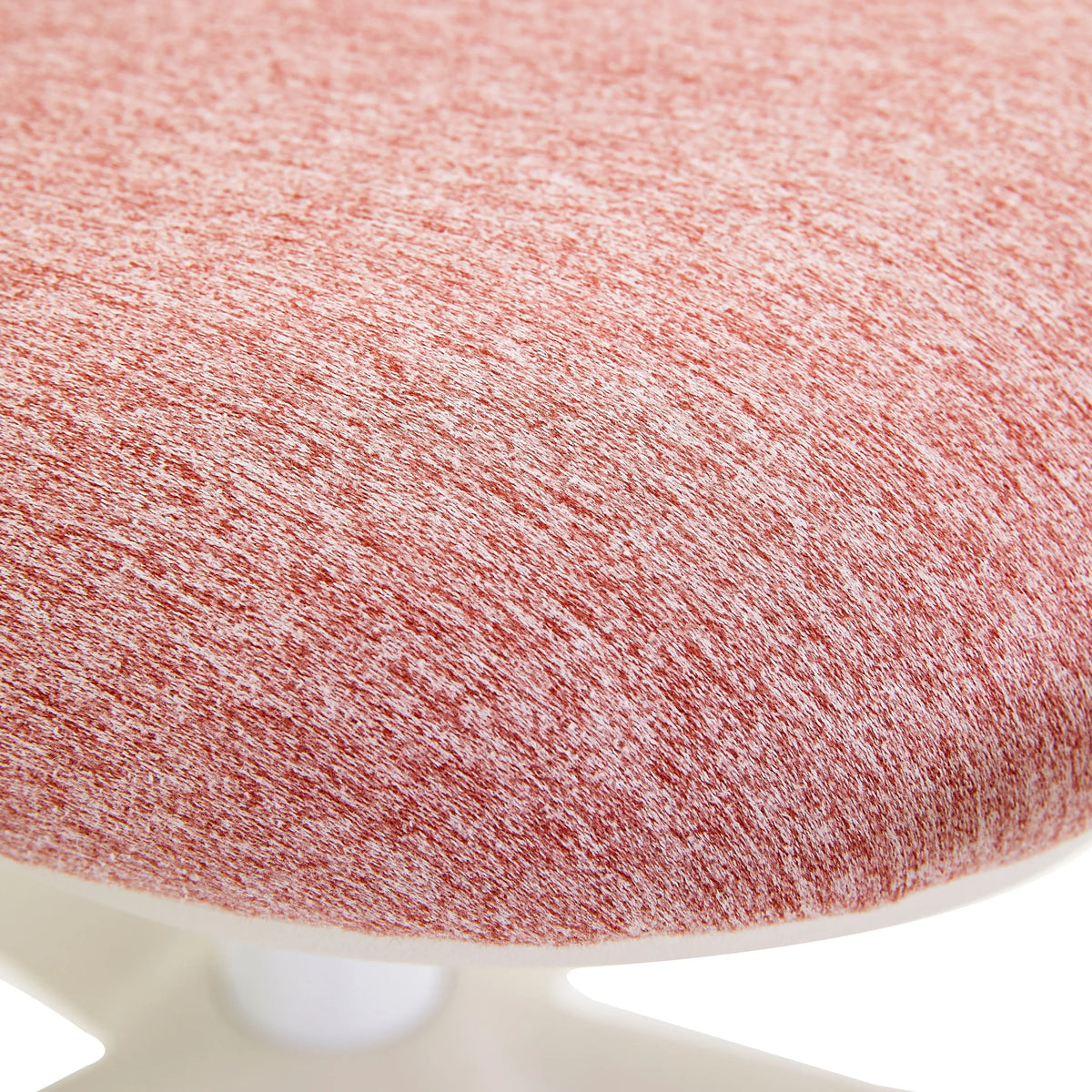 Roze gestructureerde stofbekleding van de zitting van de Kinder bureaustoel Swivelo van hjh OFFICE