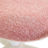 Roze gestructureerde stofbekleding van de zitting van de Kinder bureaustoel Swivelo van hjh OFFICE