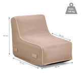 Maatafbeelding van de Luchtbank Sitzolo Air met 95 × 58 cm en maximale belasting van 140 kg van hjh LIVING