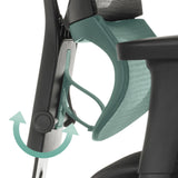 Verstelbaar mechanisme van de rugleuning van de luxe directiestoel ERGOHUMAN SLIM ECO F GEN2 van hjh OFFICE