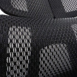Zwart nylon netdoek van de professionele bureaustoel Ergo U2 Pro3 van hjh OFFICE