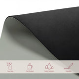 Materiaalweergave van de Bureau Onderlegger Padflux Clean in lichtgroen en zwart van hjh OFFICE
