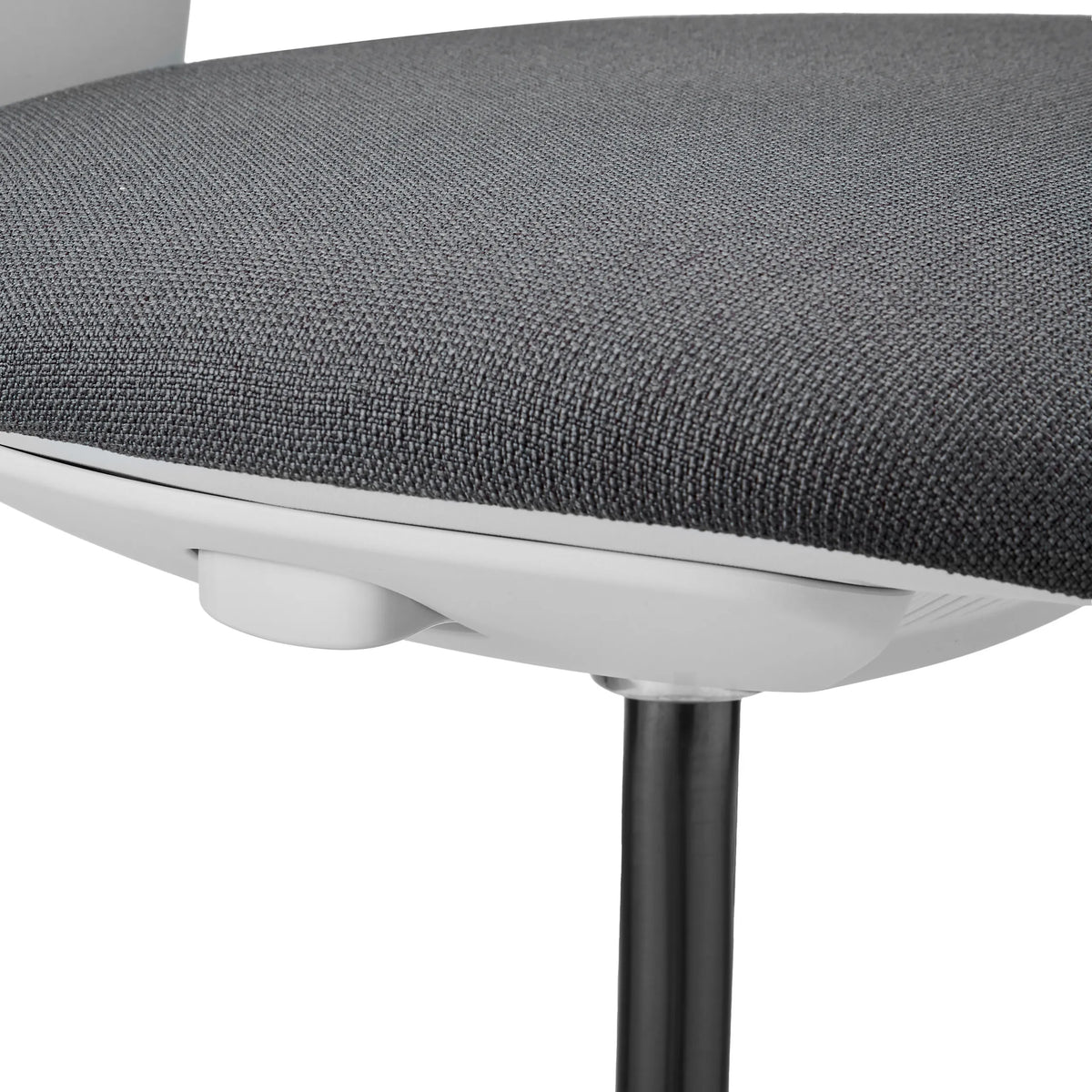 Donkergrijs stoffen bekleding van de zitting van de Werkstoel WORK MF2 W van hjh OFFICE