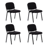 Set van vier zwarte vierpotige stoelen XT 600 van hjh OFFICE