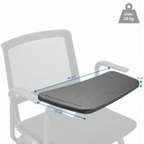 Maataanzicht van het Klembord MEET WA van 40 × 22 cm en een maximale belasting van 20 kg van hjh OFFICE