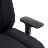 Zwarte armleuning van de XXL Pullmann Gen2 bureaustoel met stofbekleding van hjh OFFICE