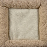 Beige fleece materiaal van het interieur van het PAWY ES kattenhuis van hjh LIVING