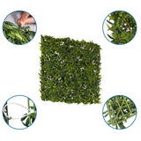Groene plantmat MORE GREEN I met detailopnamen van de bevestiging en het kunststofrooster van hjh OFFICE