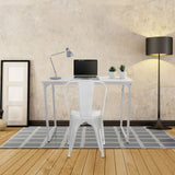 Wit WORKSPACE I bureau met afmetingen 100 × 50 cm met een bijpassende stoel van hjh OFFICE