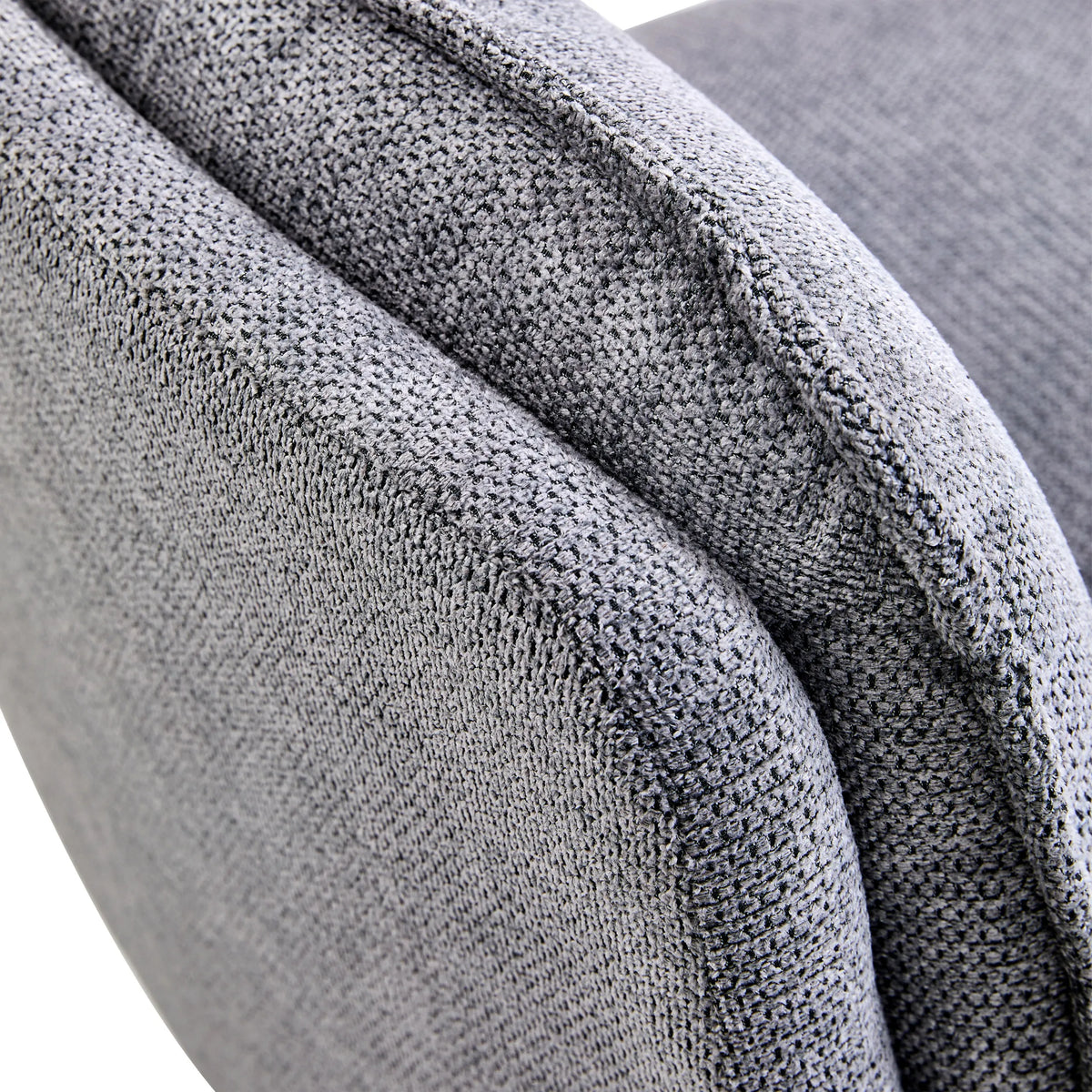 Donkergrijs stoffen bekleding van de Lounge stoel Criss-Cross 20 van hjh LIVING