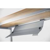 Horizontale kabelgoot in zilver als Accessoires voor RKW S van hjh OFFICE PRO