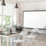 Witte Outdoor stoelen TUDELA XXL W in een lichte conferentieruimte van hjh OFFICE