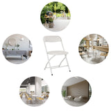 Witte Outdoor stoel TUDELA XXL PRO W met geperforeerde rugleuning en metalen frame van hjh OFFICE
