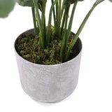 Grijze plantenpot met groen mos van de kunstplant Spathiphyllum 1 van hjh OFFICE