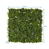 Maattekening van de Plantmat MORE GREEN I met 50 × 50 cm van hjh OFFICE