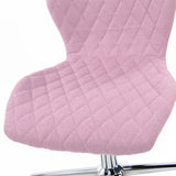 Roze gewatteerde zitting en rugleuning van de Kinder bureaustoel JOY II van hjh OFFICE