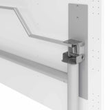 Klapmechanisme met veer en metalen steunbalk van de Conferentietafel KALA 16 van hjh OFFICE PRO